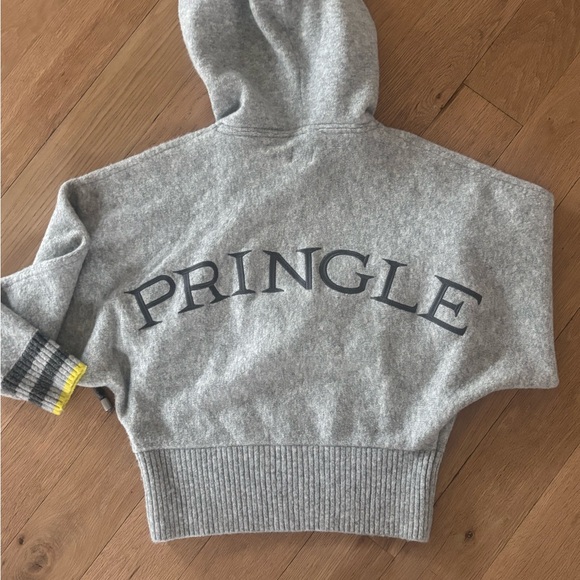 H&M Tops - H&M X PRINGLE OF SCOTLAND Hoodie Sweater Sweatshirt Gray Women's Size Small